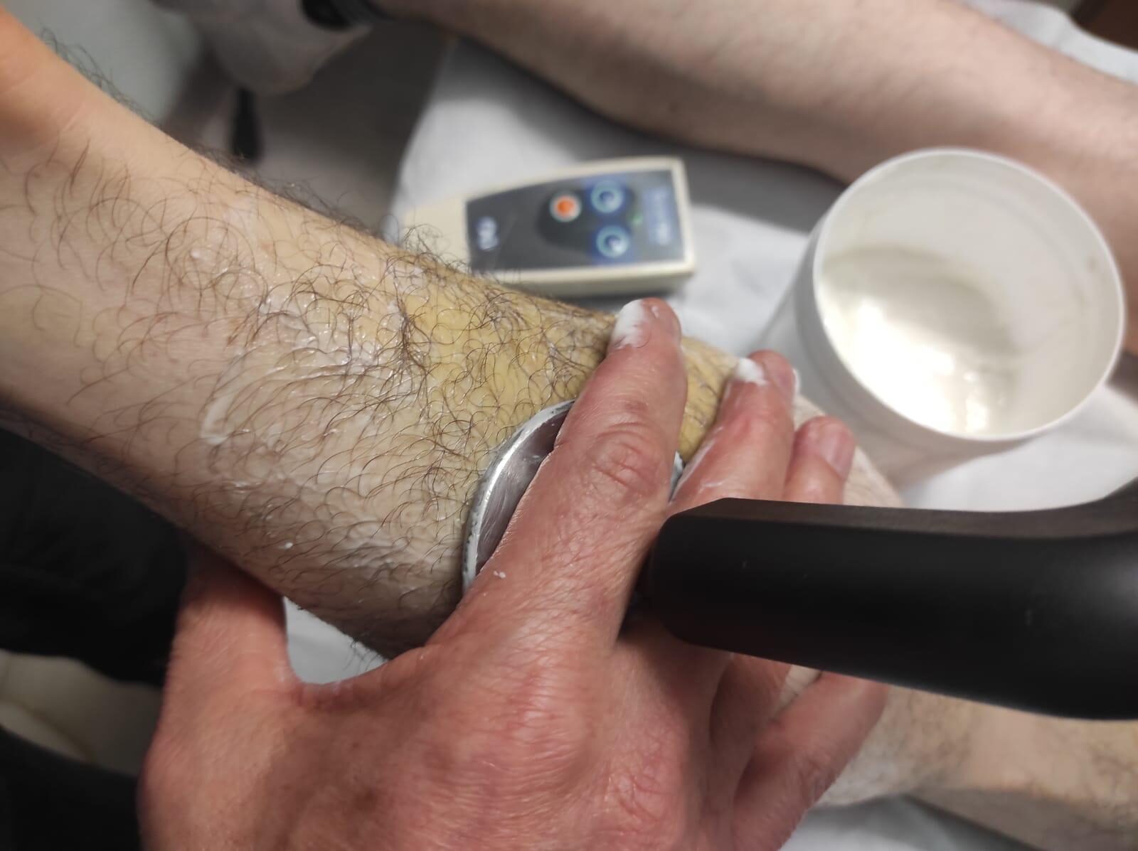 Tecarterapia sull'arto inferiore